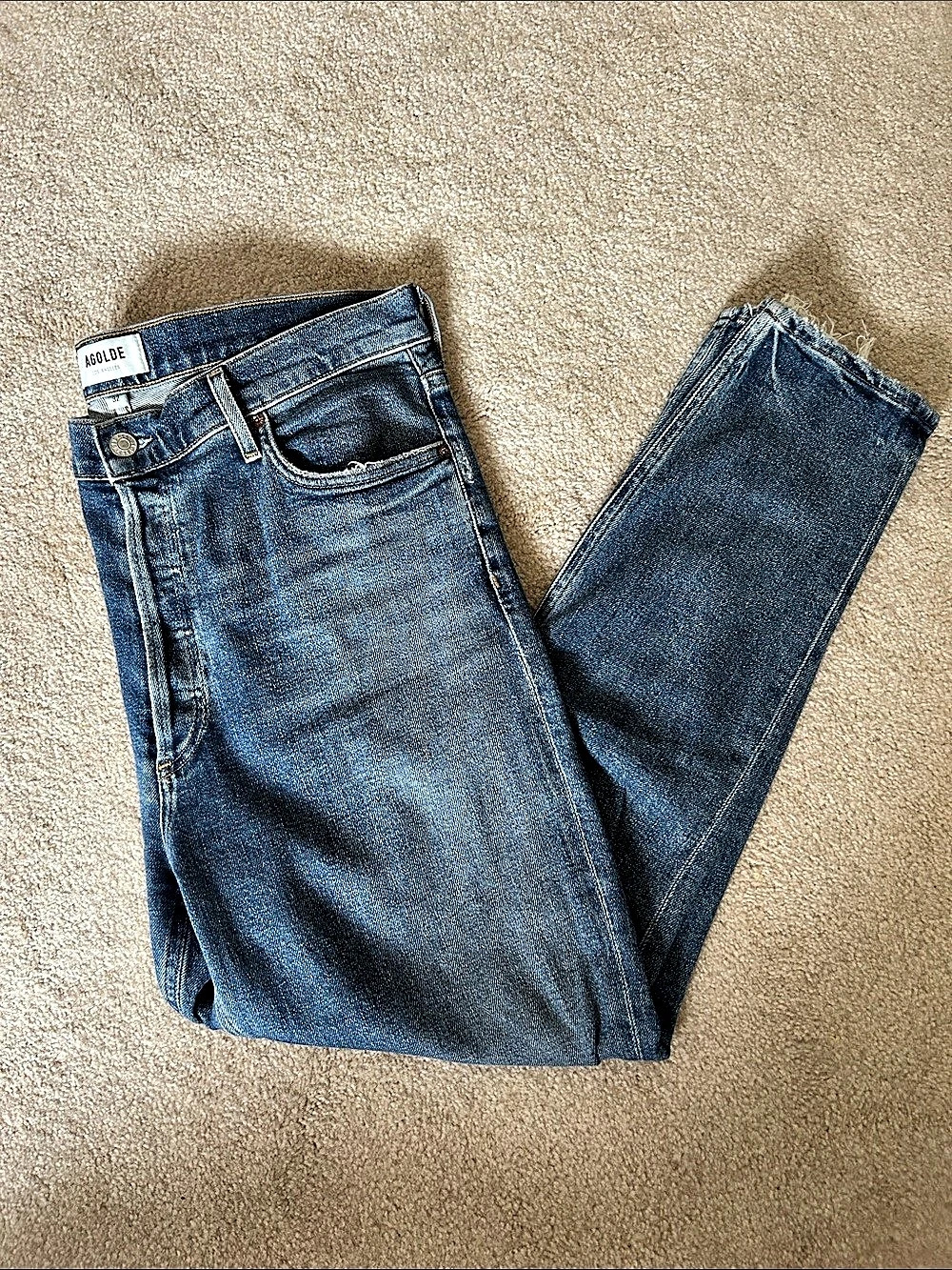 AGOLDE Nico High Rise Button-Fly Jeans
